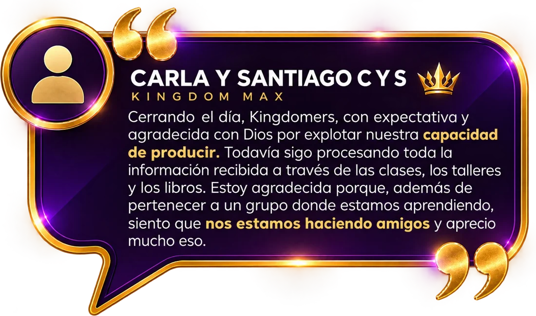 Carla y Santiago C y S: Cerrando el día agradecida con Dios por explotar nuestra capacidad de producir. Además de aprender, siento que nos estamos haciendo amigos.